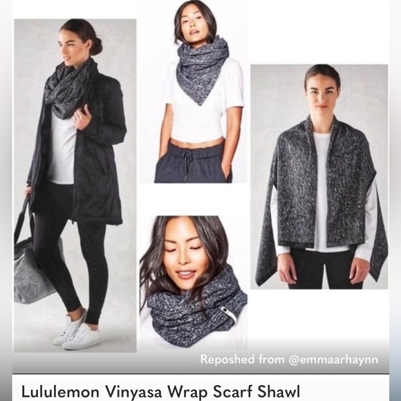 lululemon athletica Accessories - Lululemon Vinyasa Wrap Scarf
White / Black